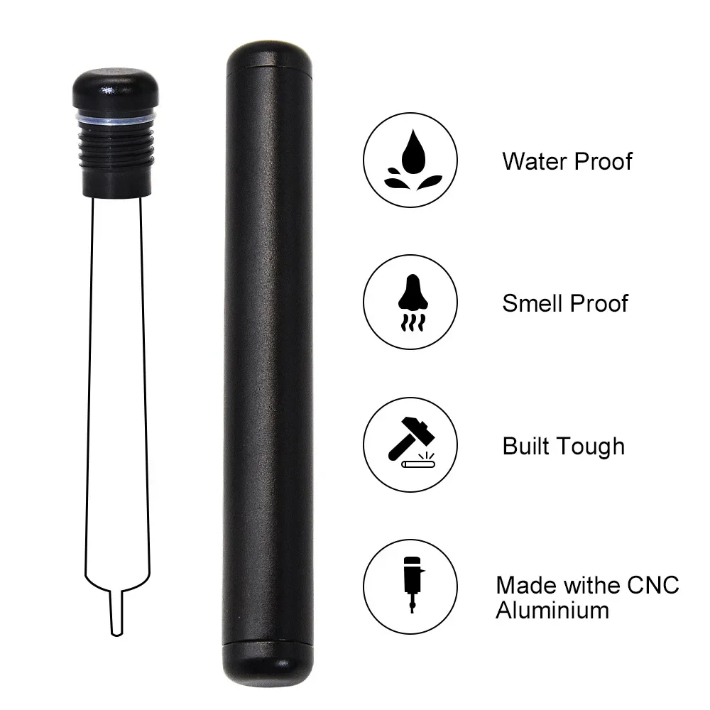 Aluminum Metal Tube 4.5-inch Airtight Lightweight On the go Aluminum Tubes