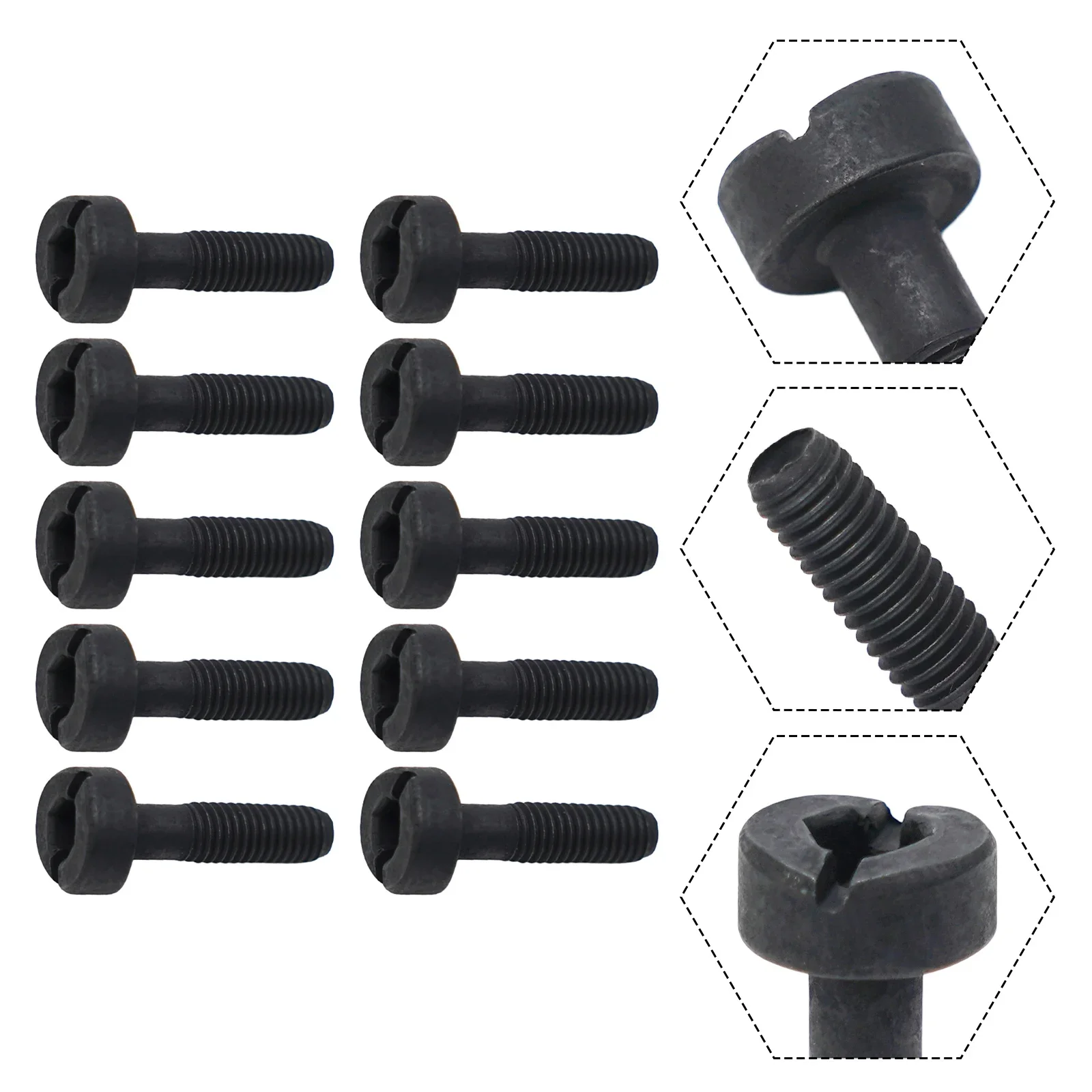 Accessories Screw 10Pcs 345 Parts Replacement 10 Pack 350 440 445 460 & 461 Models 503217321 Screw High Quality