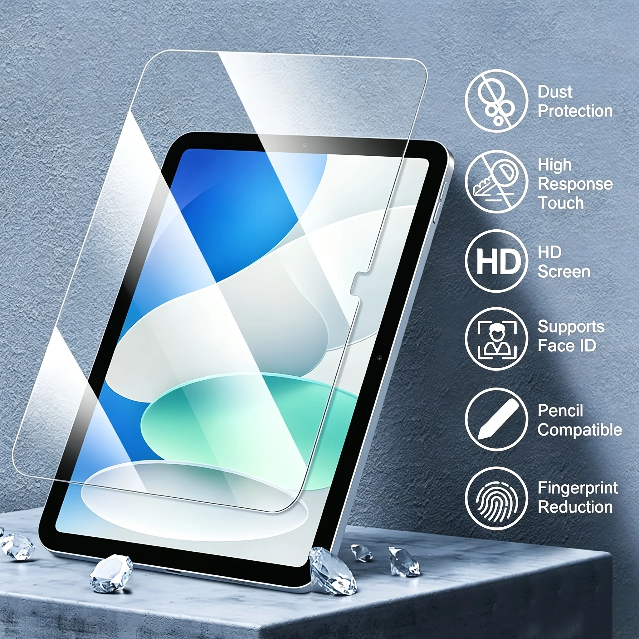 1 tablet screen protector for 11-generation Ipad, Air 4/5-generation [10.9-inch], 2022 5th-generation and 2020 4th-generation