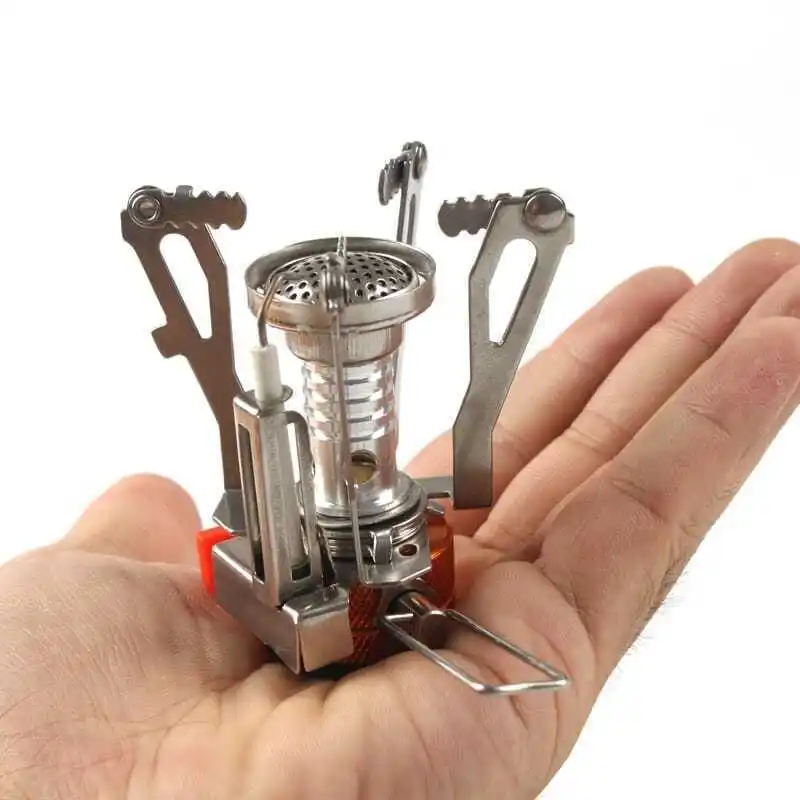 

Gas Cooker Portable Outdoor Camping Aluminum Alloy Ultra Light Picnic Cooking Camp Stove Survival Furnace Camping Accessories