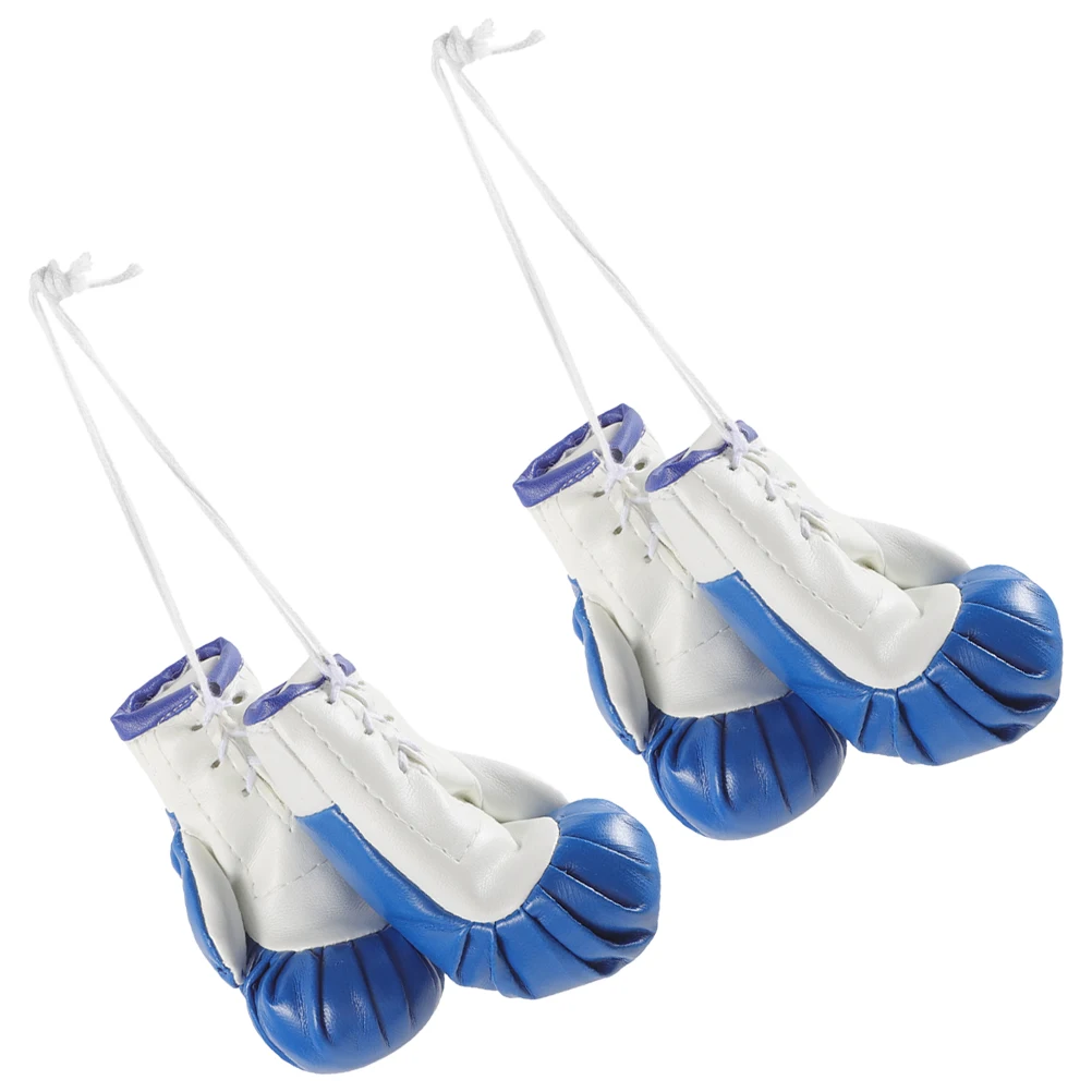 

Boxing Pendant Mini Car Ornaments Holiday Decor Mini Boxing Gloves Small Gloves Keychain Lightweight PVC Smooth Lines