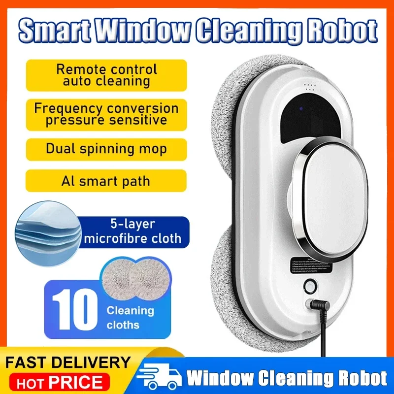

Robot Window Cleaner Window Cleaning Robot Smart Home Robot Vacuum CleanerRemote Control Glass Cleaning Robots
