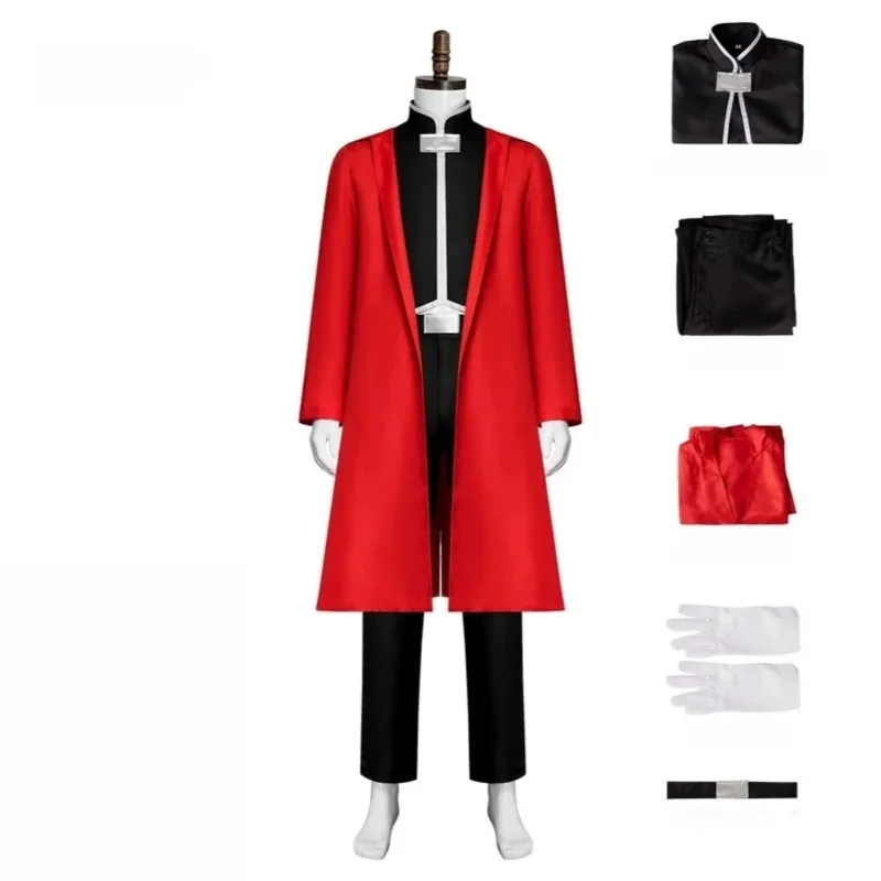 Men Red Uniform Costume Edward Elri Cosplay Edward Elric Cosplay Costume Anime Cosplay