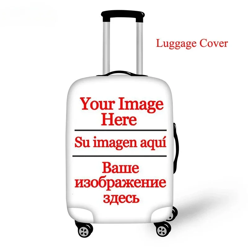 Fashionable Ladies Customize Your Image/Name/Logo Luggage Cover Suitcase Protective Covers Elastic Anti-dust Case Baggage Covers