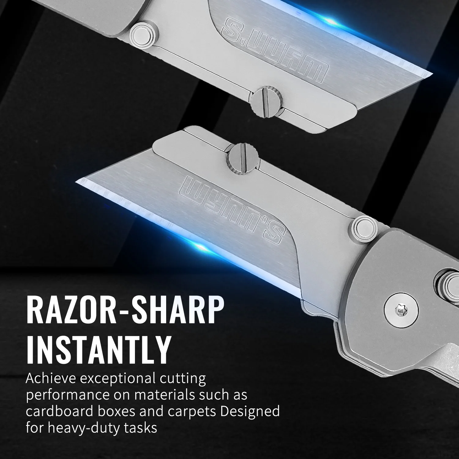 TGZUO سكين سبائك التيتانيوم سكين للفرد فائدة سكين جيب EDC خلفية القاطع ورقة سكين استبدال شفرات SK5 #5