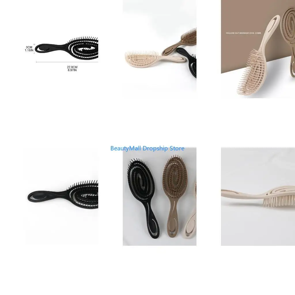 40JD Vented Hair Brush Comb Anti-Static Relaxing Scalp Massage Wet Dry Styling Tool