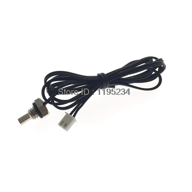 The Screw Thread Probe M8 NTCthermistor Temperature Sensor Resistance 10k B value3435 L=0.5M 1M 2M 3M Take XH2.54-2p Plug