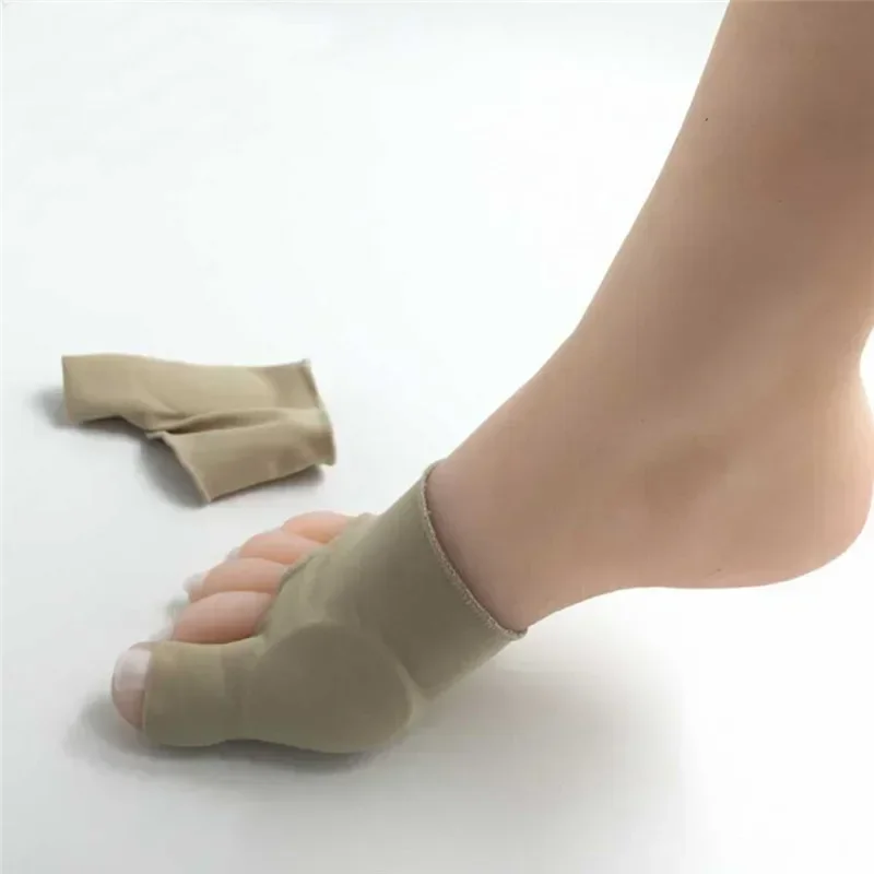 1 คู่ Toe Straightener Toe Separator Corrector Thumb Hallux Valgus เท้ารั้งสนับสนุน Foot Care Soft Bunion Protector