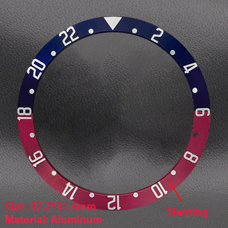 39.5mm Sloping Ceramic Aluminum Bezel Insert Watch Parts Fit Black Bay Grantour SUB GMT Grantour Men\'s Watch Repair Parts Gift