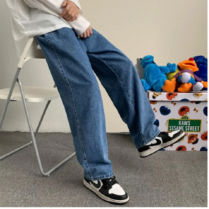 

Men Jeans Straight Baggy Denim Pants Male Casual Trousers jeans Korean Streetwear Men's Pants for Man JEANS Mens Pant Clothing