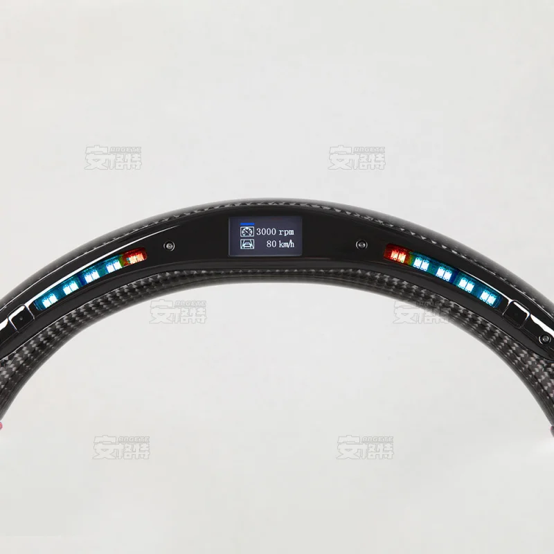For Mazda RX-8 Carbon Fiber LED Smart Steering Wheel (Heated Function, Custom Assembly Part)