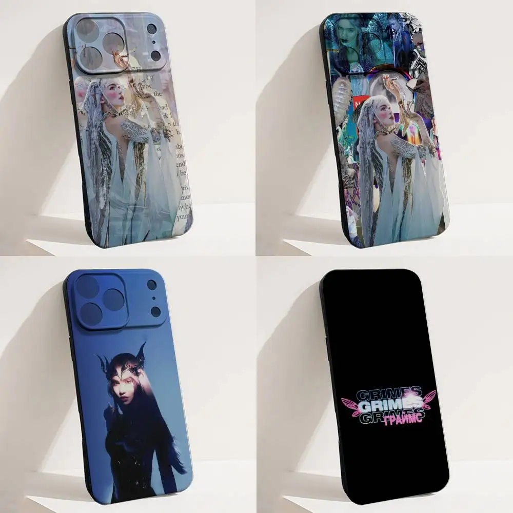 

Singer G-Grimes Genesis Phone Case For iPhone 17,16,15,14,13,12,11,X,XS,8,7,Pro,Max,Plus,E,SE4,Air,Mini Black Funda Shell