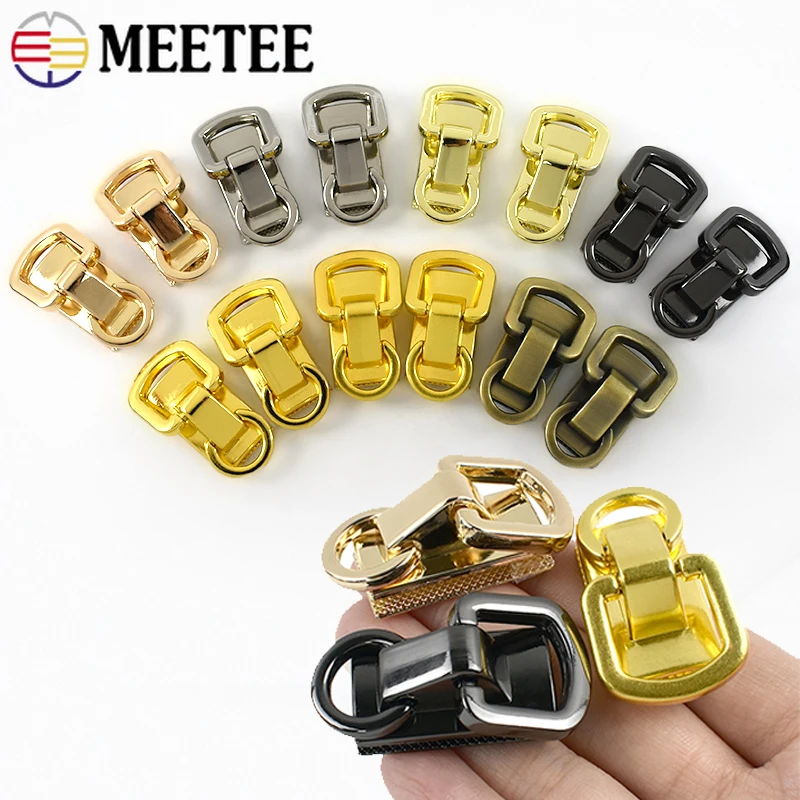 

5/10Pcs 34mm D Ring Metal Buckles Women's Pocket Hanger Side Connector Bags Handle Screw Rivet Buckle Accessories for Handbags