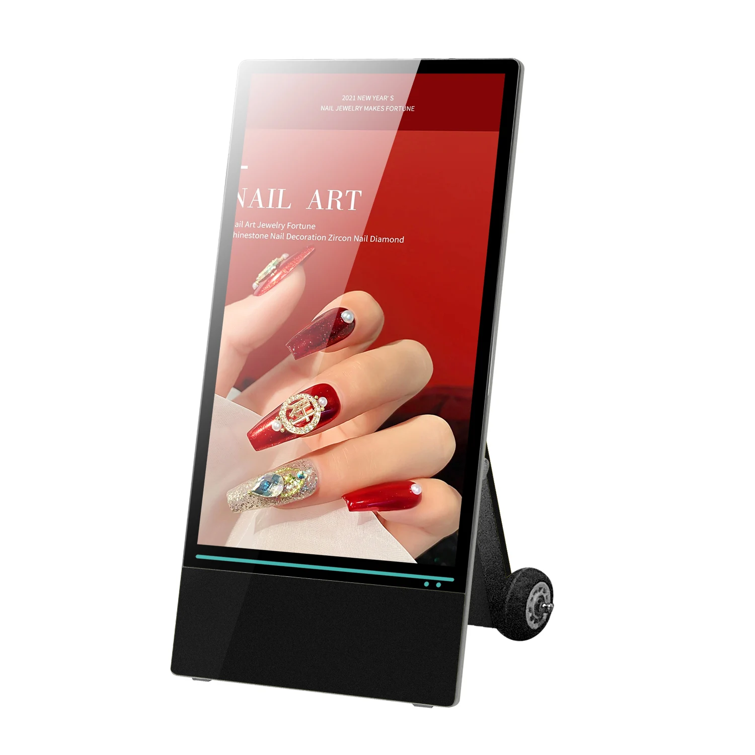 for 55 Inch Portable Digital Signage Battery Powered IP65 Touch Screen Kiosk Android Advertising Player for Cafe Bar Display