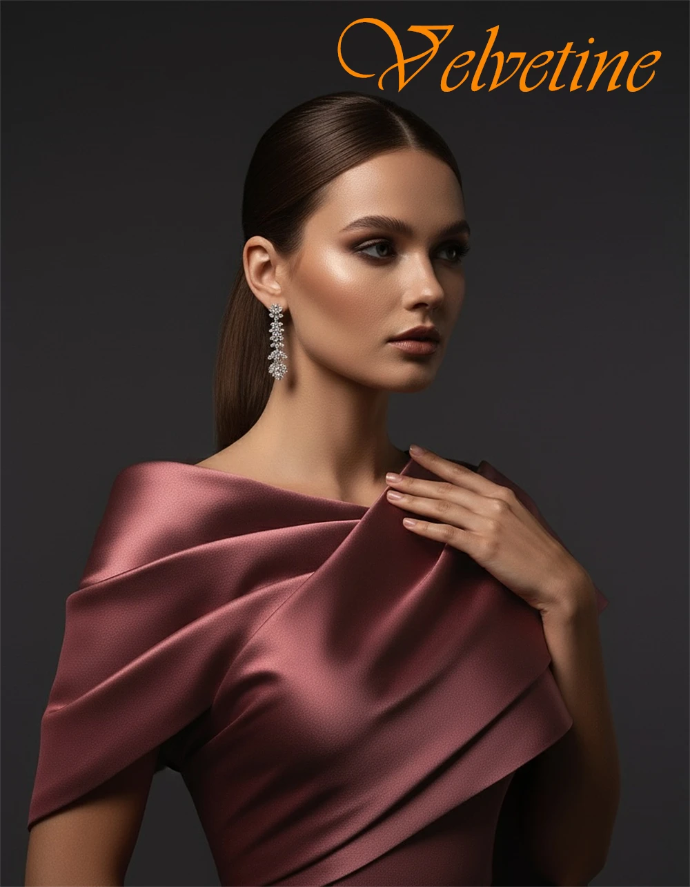 تخصيص رشيقة الساتان قارب الرقبة مساء اللباس رائعة حورية البحر فساتين حفلة موسيقية حساسة قطار الاجتياح فساتين المناسبات الخاصة