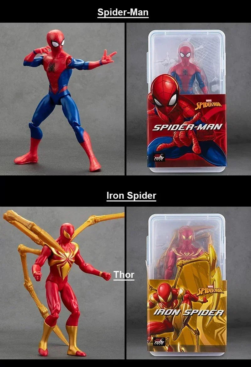 Original 18CM Avengers Legend Figur Wolverine Deadpool Thanos Hulk Iron Man Spider-Man Gwen Scarlet Captain Statue Figur Spielzeug – Detail 18