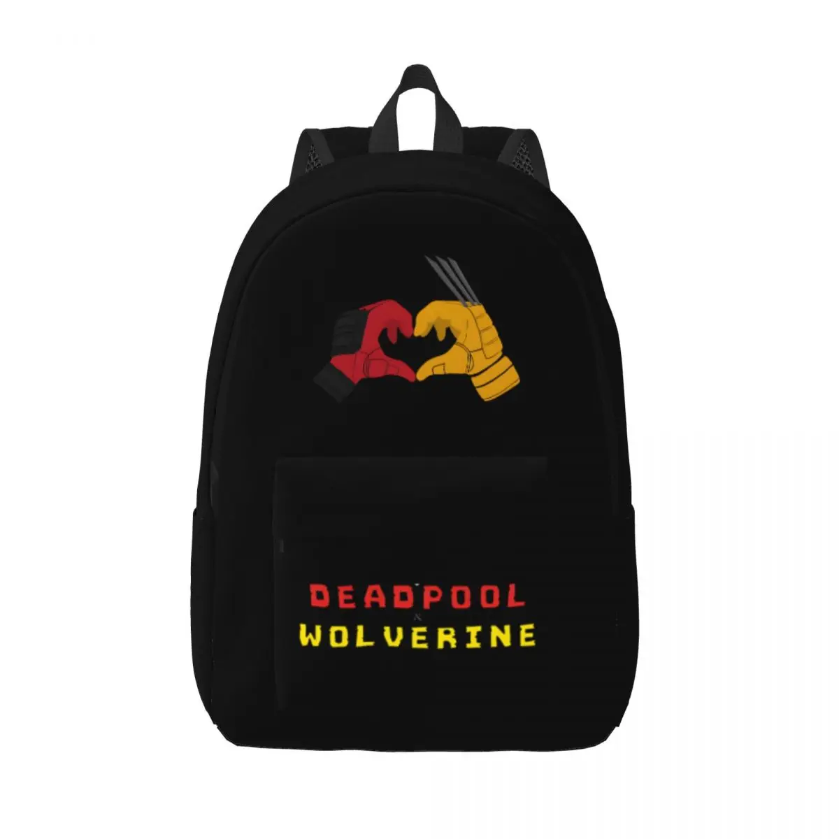 Deadpool & Wolverine Storage Bag Marvel Deadpool Wolverine Film For Men Kid Classic Outdoor Birthday Multi Compartment Schoolbag