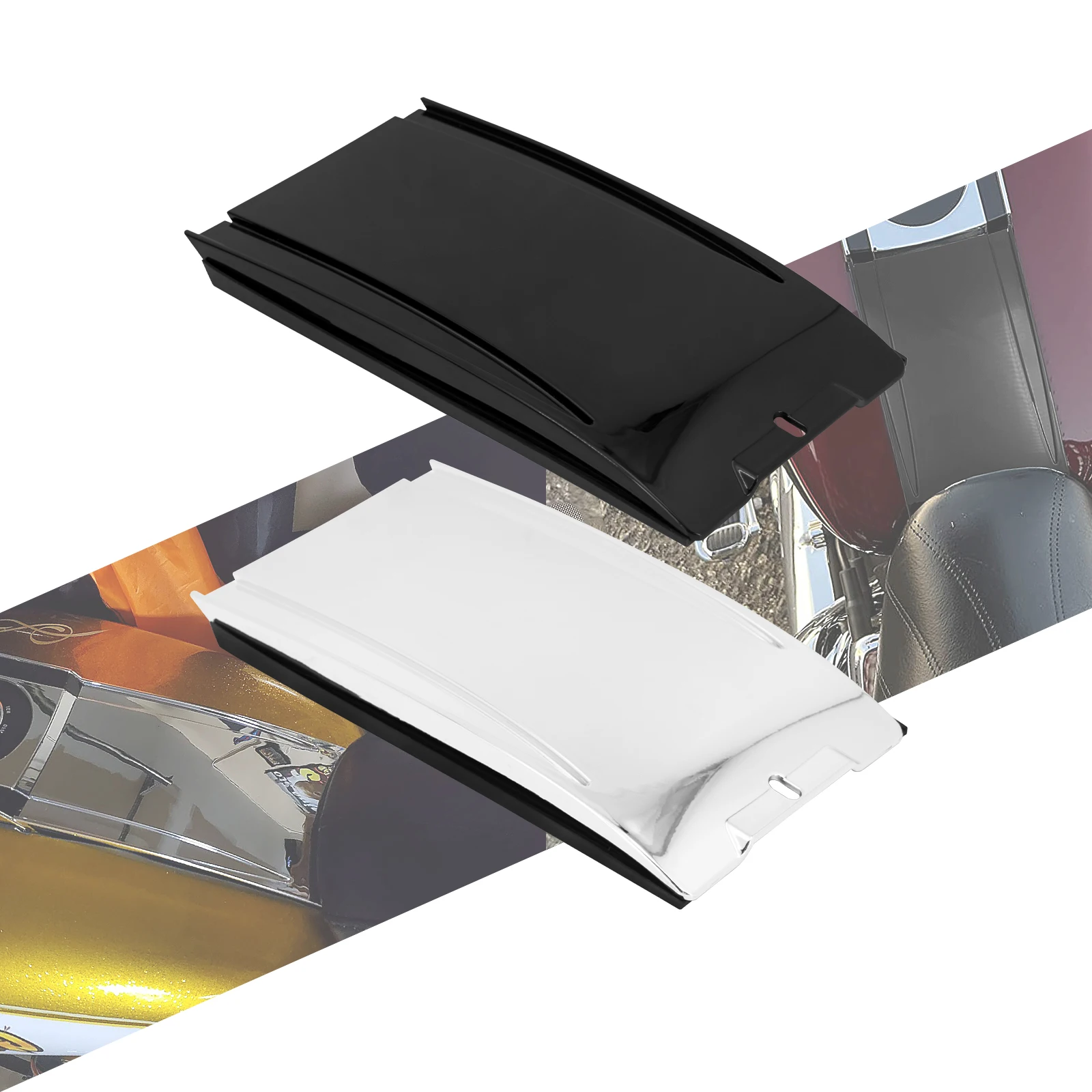 

Motorcycle Black/Chrome Lower Dash Panel Extension ABS Plastic For Harley For Softail For Fat Boy For Heritage Standard 00-17