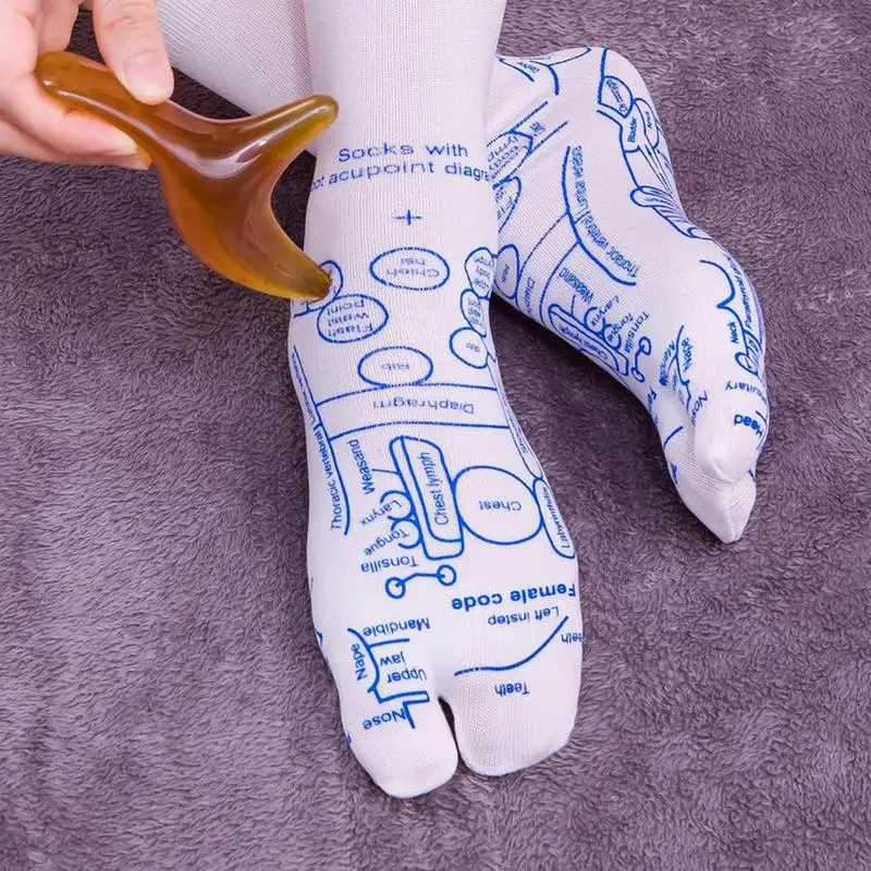 Chaussettes d'acupression pour massage des pieds, drolologie, outil de physiothérapie