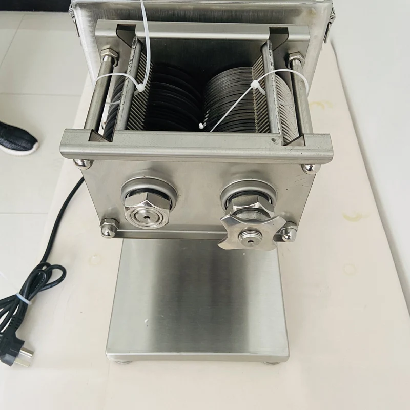 Home-appliance Meat Slicer Manual Sliced Cutting Machine Automatic Delivery Frozen Beef Mutton Roll Cutter For Kitchen