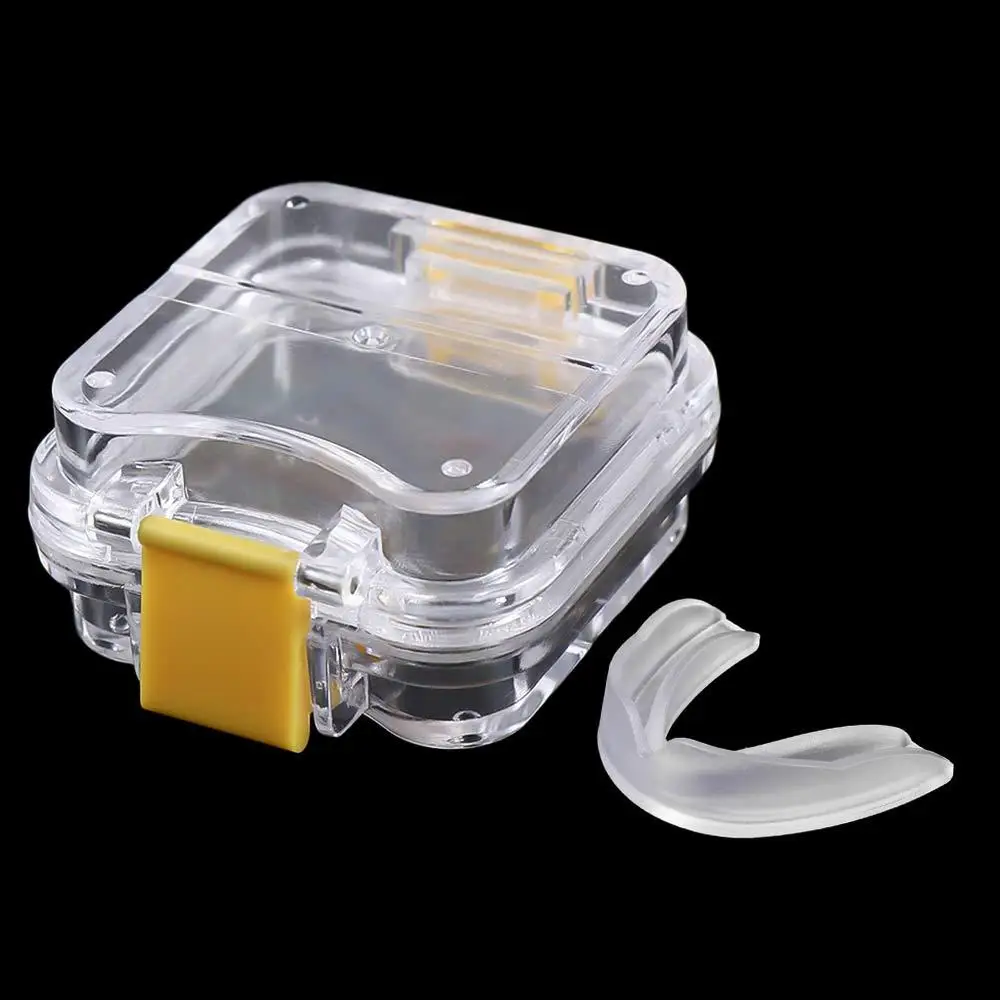 

Denture Bath Box with Hanging Net Tooth Clean Organizer Denture Retainer Case Mouth Guard Container False Teeth Storage Box