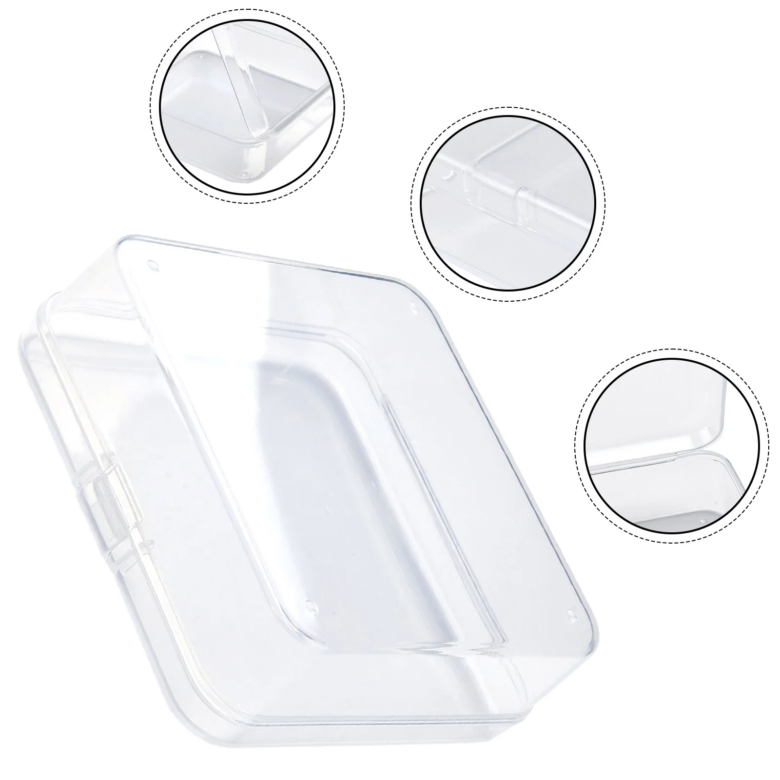 Mini Plastic Box Jewelry Earplugs Storage Transparent Decorative Tool Box Boxes Container Beads Makeup Storage Boxes Bins