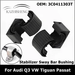 3C0411303T 2Pcs Front Axle Stabilizer Sway Bar Bushing for Audi Q3 RSQ3 Sportback VW Tiguan Passat Variant Santana 3C0411303AA