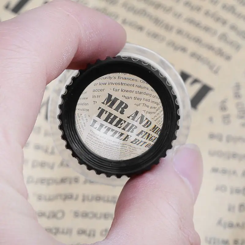 Professional Portable 15X Monocular Magnifying Glass Fit for Jewelry Map Reading Loupe Lens