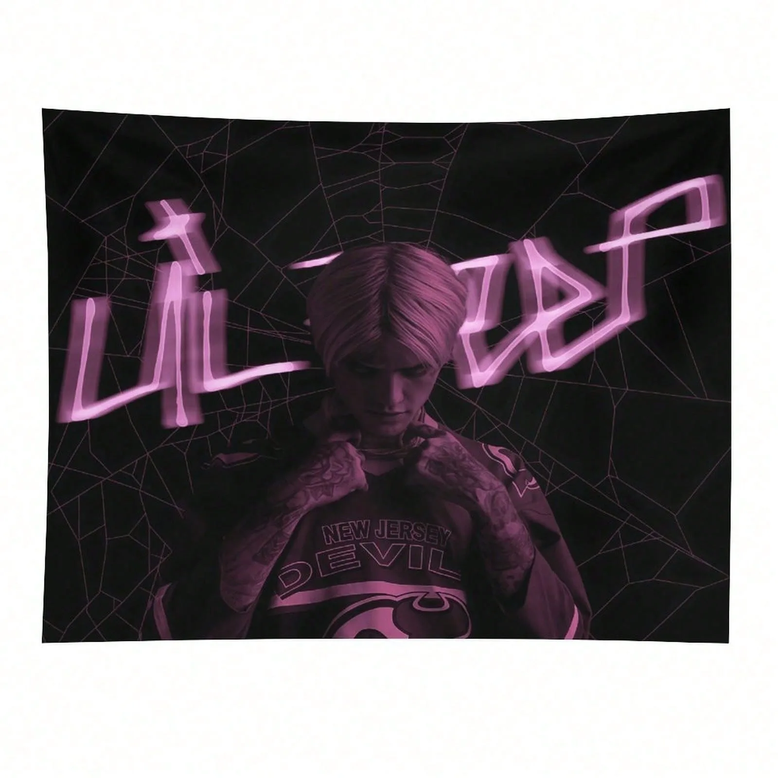 Rapper Lil Peep Album Art Tapestry Multiple Sizes HD Sublimation Print Music Cover 100 Polyester Washable Living Room Dorm Party