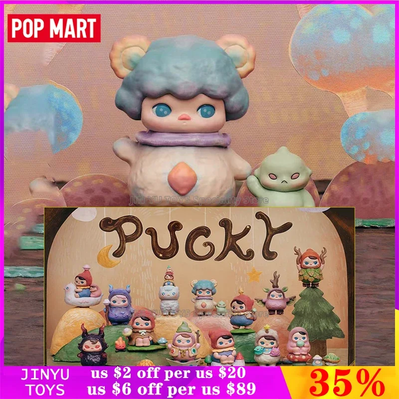 POP MART PUCKY Poko's Adventure Series Caixa Cega Brinquedos Confirme Estilo Bonito Anime Figura de Ação Adorável Modelo de Desenho Animado Presentes de Aniversário