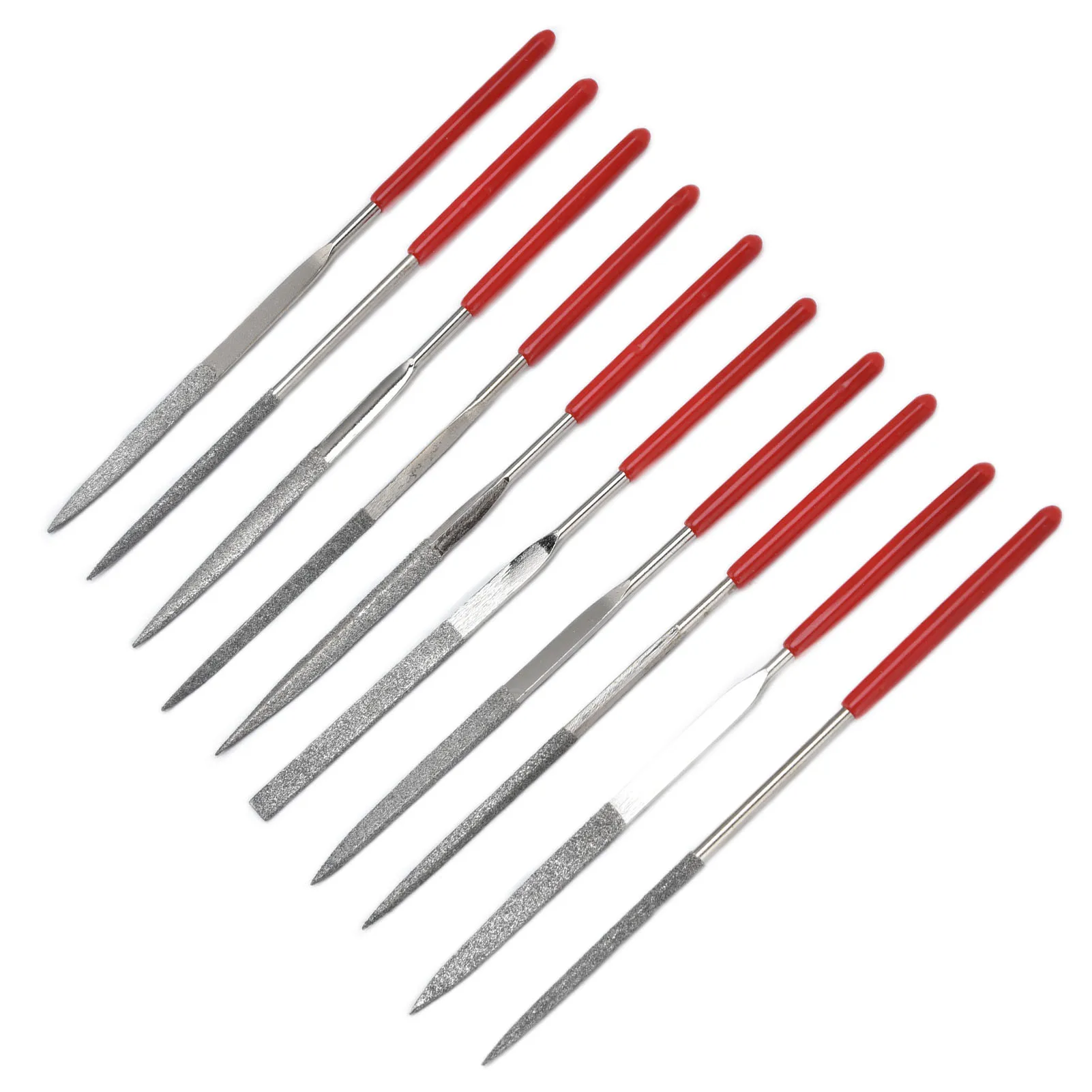 10Pcs Needle File Set Hardened Durable Comfortable Handle Convenient Jewelry Files File Set Jewelry Files Rhinestone File