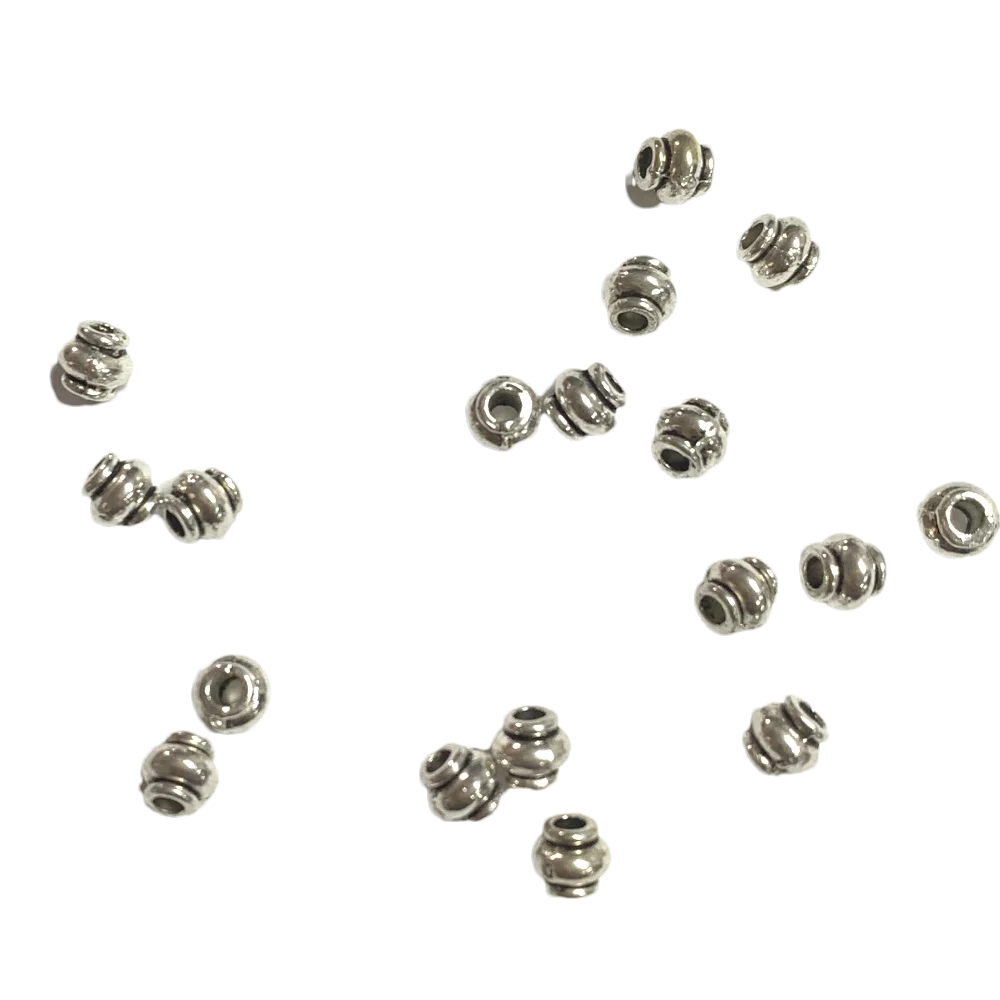 100Pcs  4mm hole 1.8mm lantern shaped spacer beads H0374