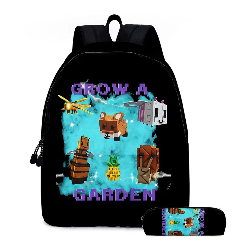 ROBLOX grandir un jardin dessin animé créatif périphérique sac à dos pour étudiants garçon fille sacs adolescents quotidien sac à dos voyage sac à dos