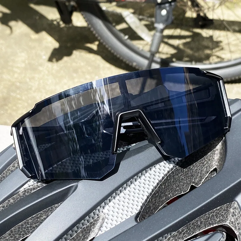 نظارات بإطار كبير للرجال والنساء مقاومة للرياح والضوء فوق العدسات المقاومة للخدش #2