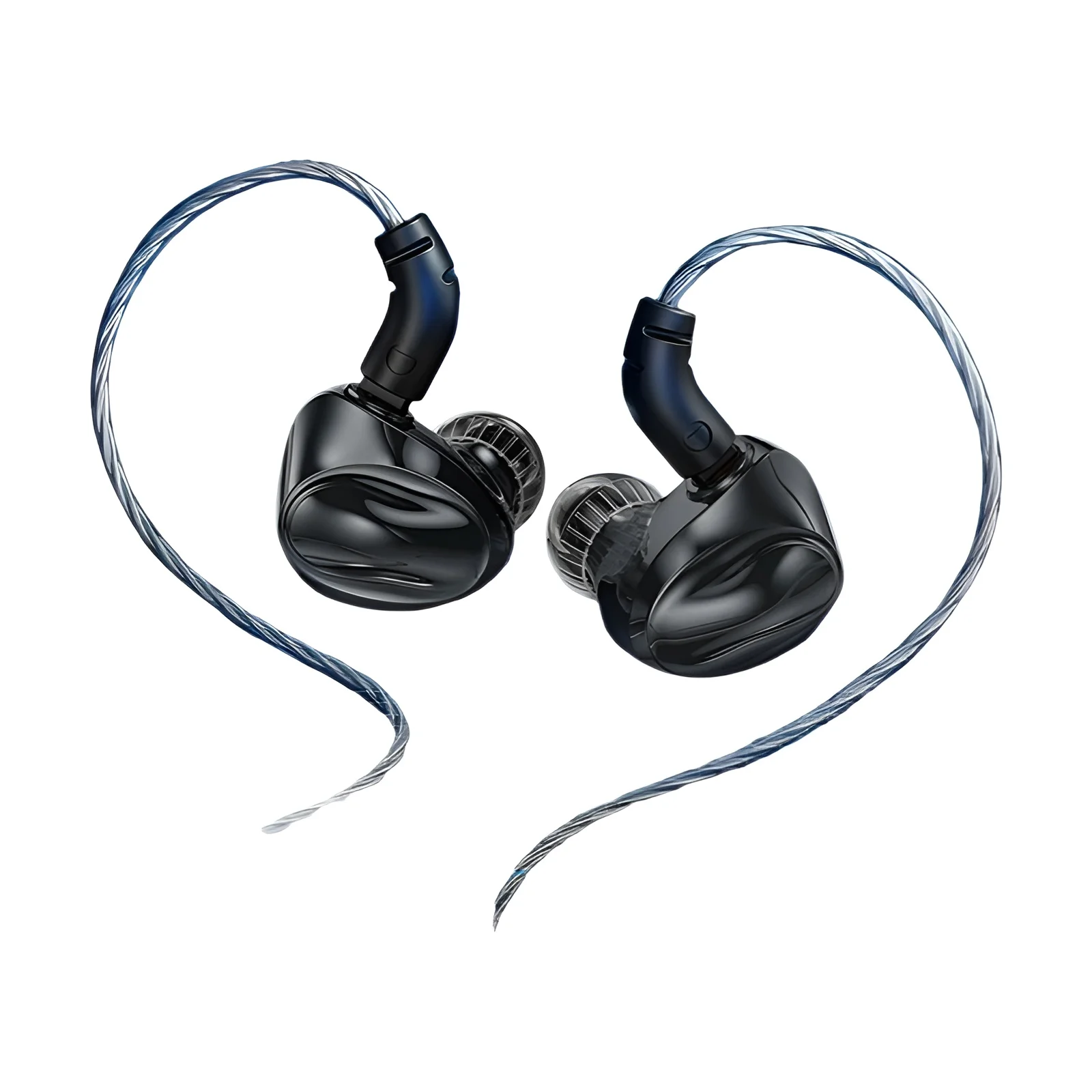 Fone de Ouvido TRN Dolphin com Driver Dinâmico de Circuito Magnético Duplo de 10mm e Metal Líquido