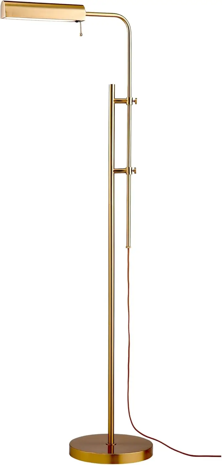 

Adjustable Pharmacy Floor Lamp Industrial Design for Reading, Crafting, Work 10W LED, Height 45-61 inches Ideal for Living Room