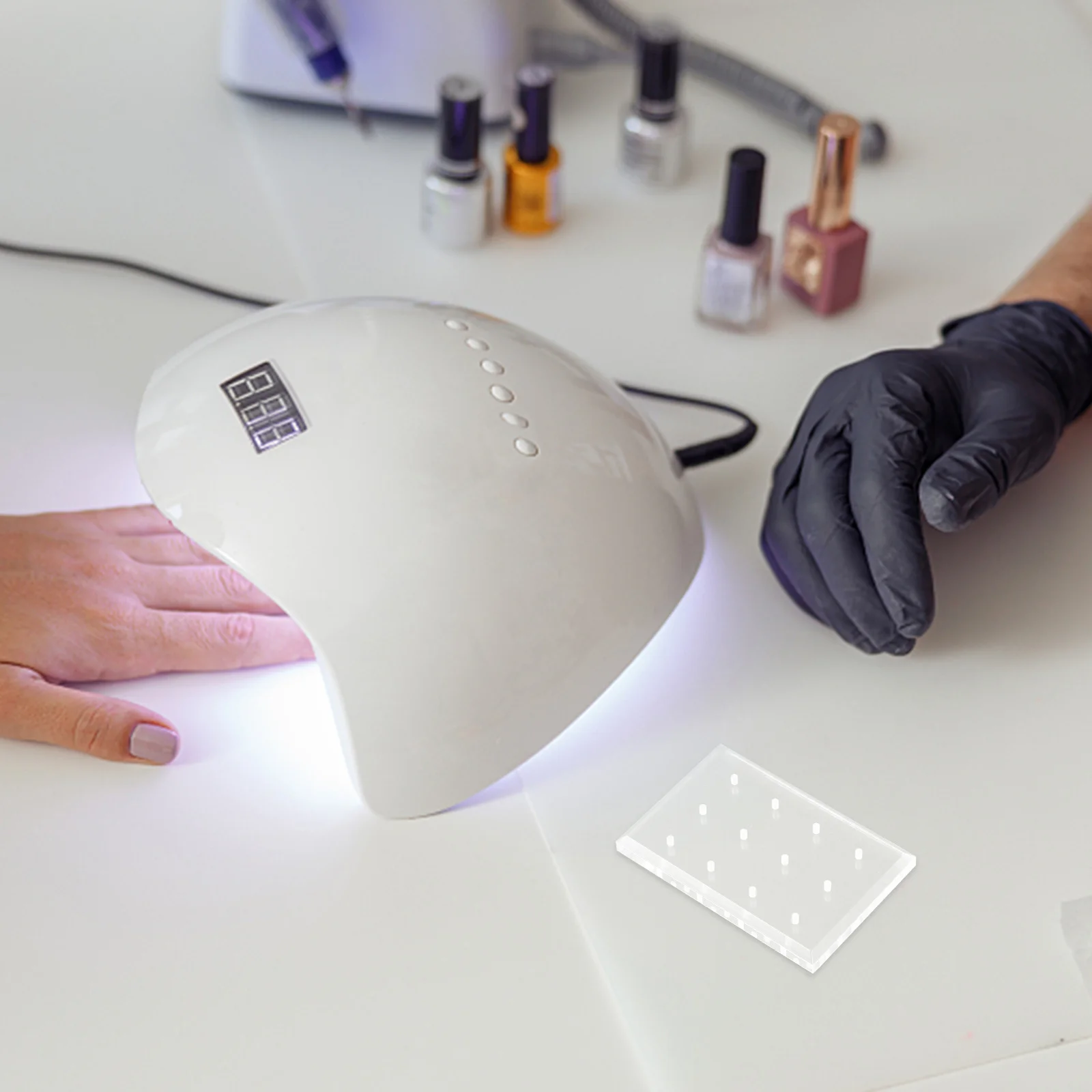 ชั้นวางดอกสว่านทำเล็บอะคริลิค อุปกรณ์จัดเก็บเครื่องมือทำเล็บ ทนทาน สำหรับมืออาชีพและใช้ในบ้าน สำหรับงานศิลปะบนเล็บ