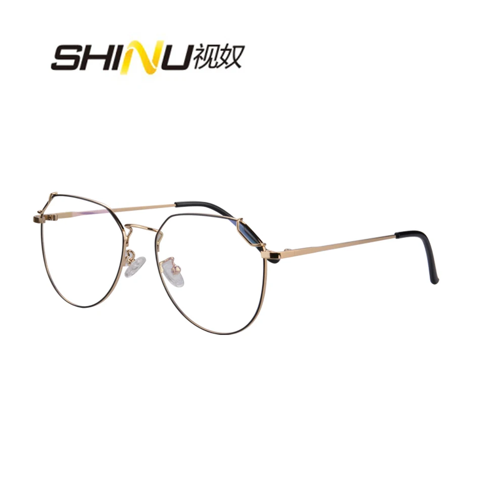 

Women's eyeglasses with frame Men's Prescription Eyeglasses optical lenses for women Male degree glasses vintage metal glasses