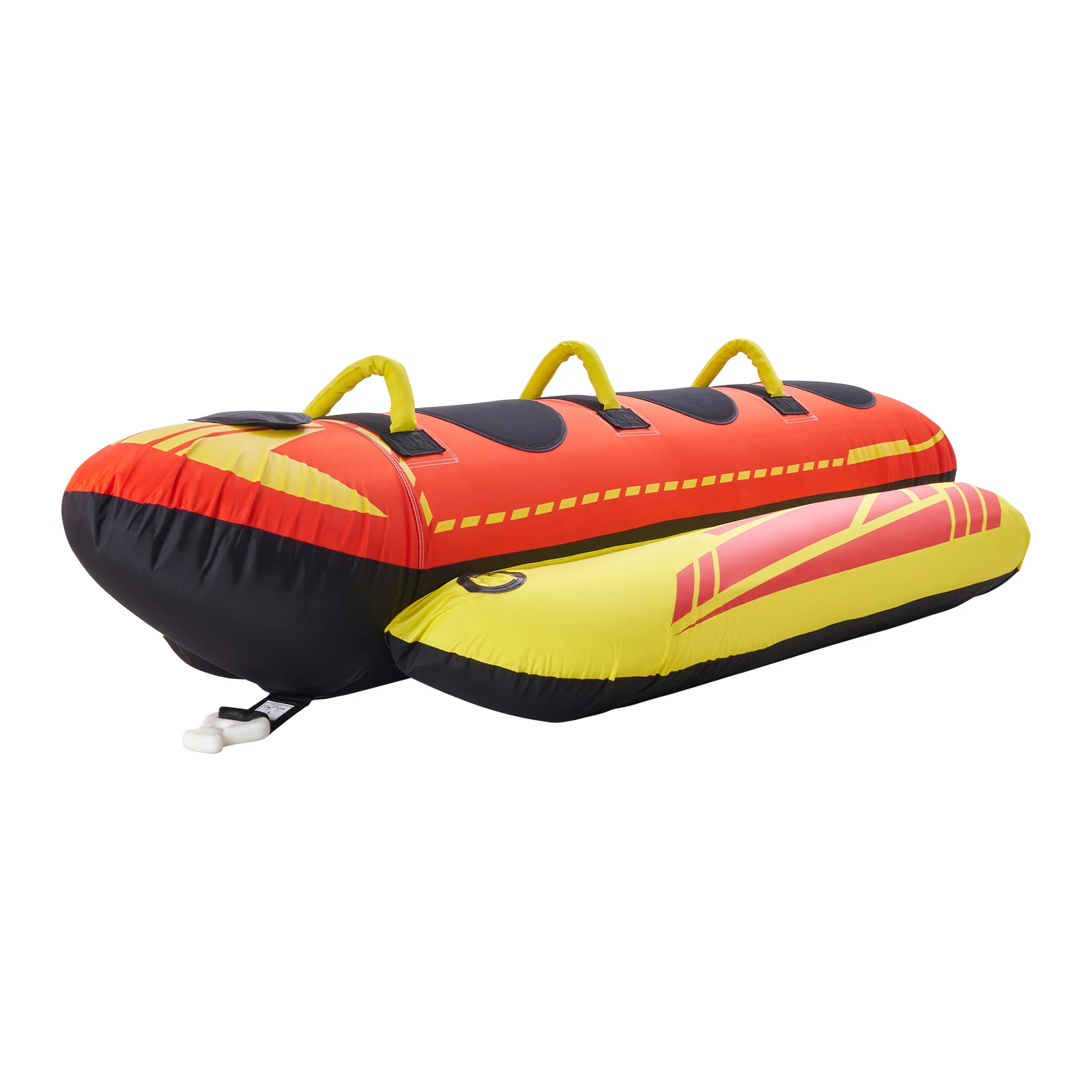 

SucceBuy Towable Tubes for Boating 1-3Rider Inflatable Boat Tubes and Towables 510lbs Capacity Hot Dog Water Sport Tube for Boat