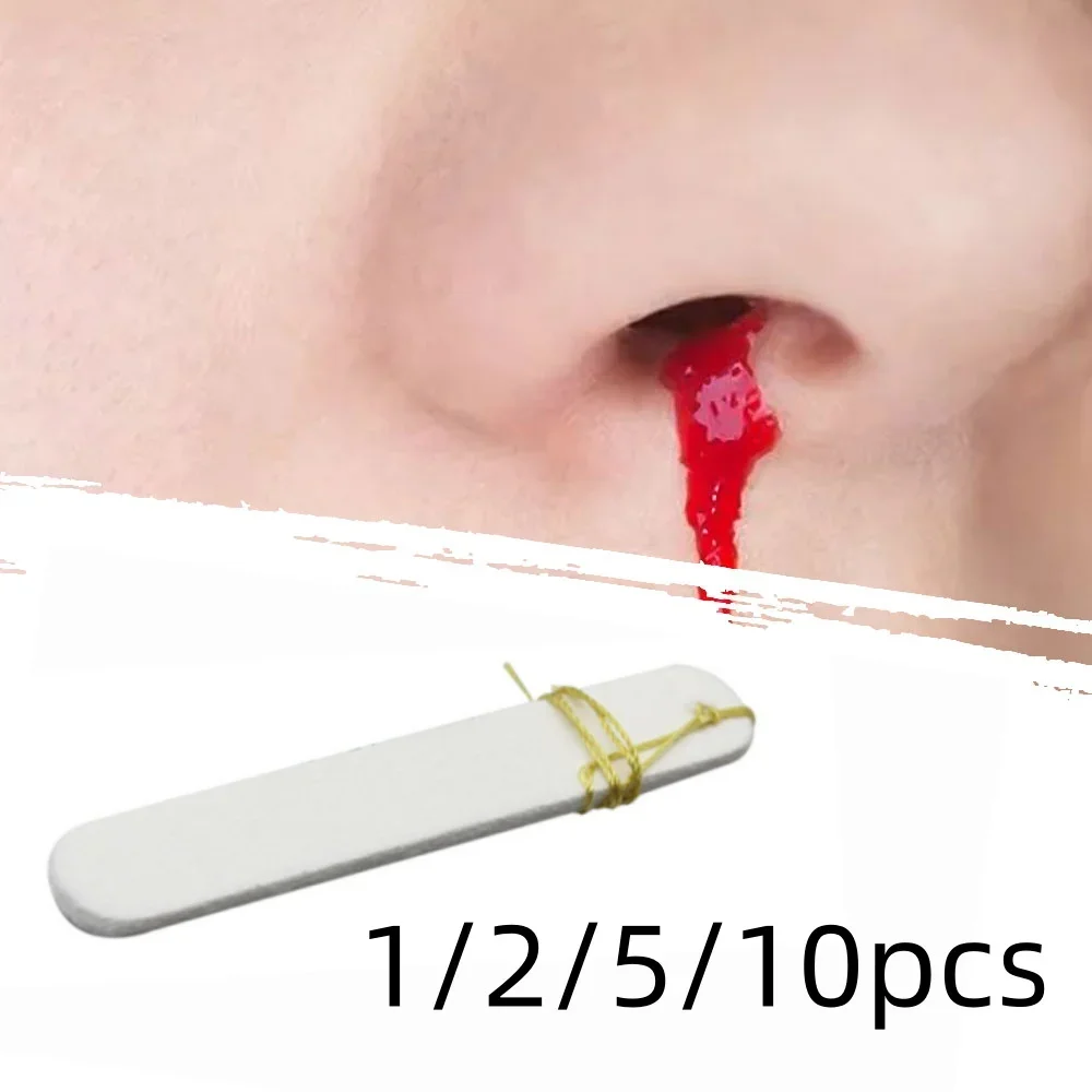 1/2/5/10pcs Disposable Nasal Dressing Medical Hemostatic PVA Sponge Nose Bleeding Nasal Cavity Packing Haemostasis Accessories