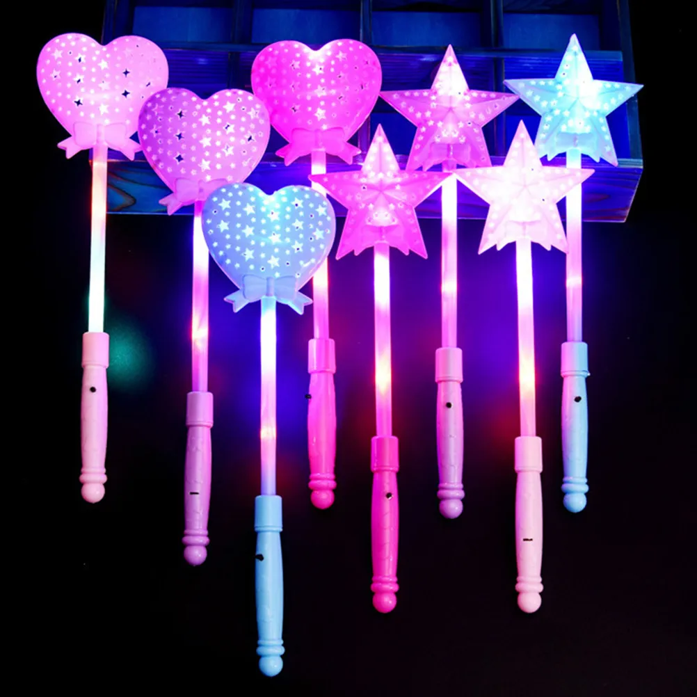 

5Pcs Glow Sticks Star Shaped Hollow Luminous Sticks for Party Concert Festival Outdoor Events Christmas New Years