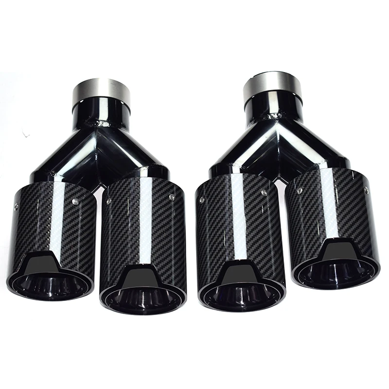 DEX Exhaust Tip Customizable for Universal Performance Styles CarbonFiber StainlessSteel 1.5mm Thick Smooth Finish Exhaust Pipe