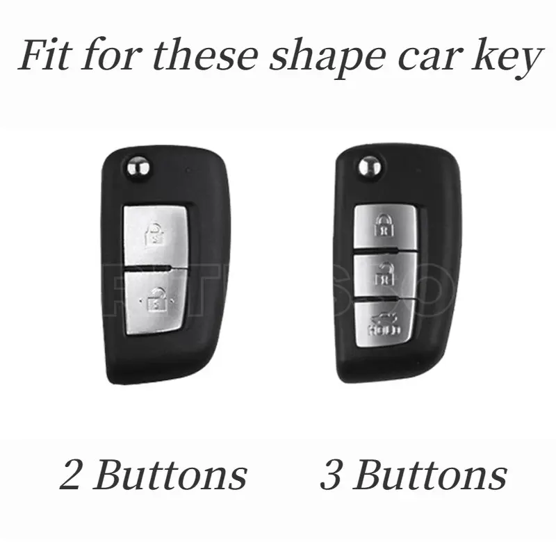 2 3 Buttons Alloy Car Key Cover Case For Qashqai Switch 2020 for Nissan Qashqai J11 Juke Xtrail Sunny Cefiro A32 Holder Keychain