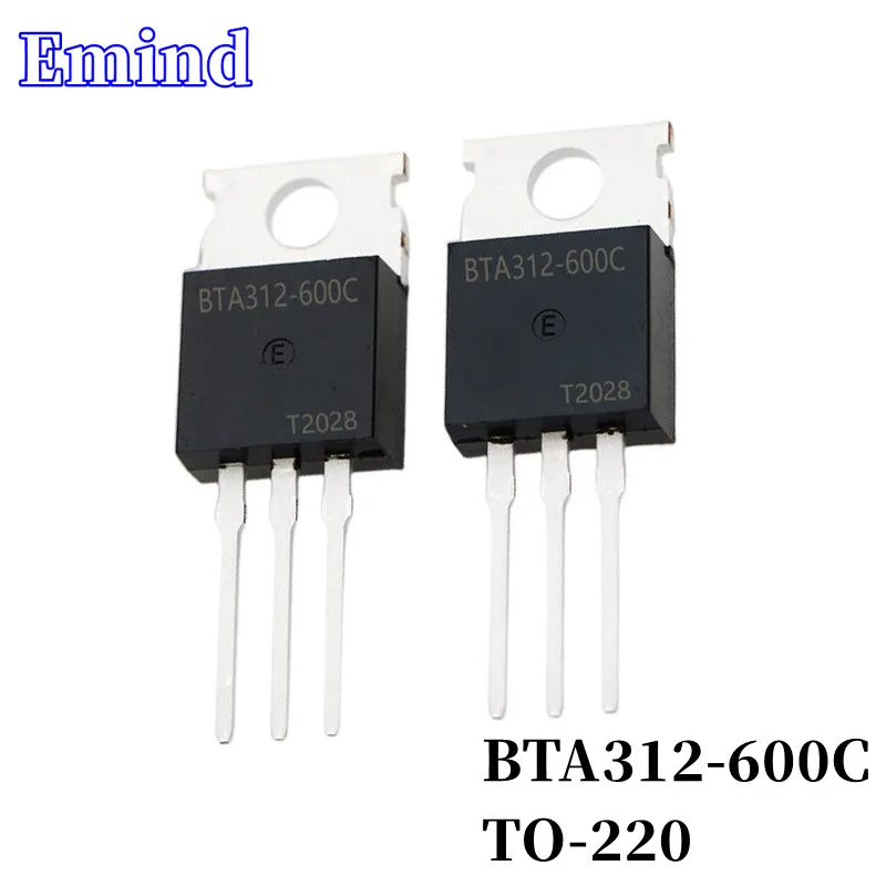 20/50/100/200/500Pcs BTA312-600C BTA312 Triac 12A/600V TO-220 DIP Thyristor Large Chip