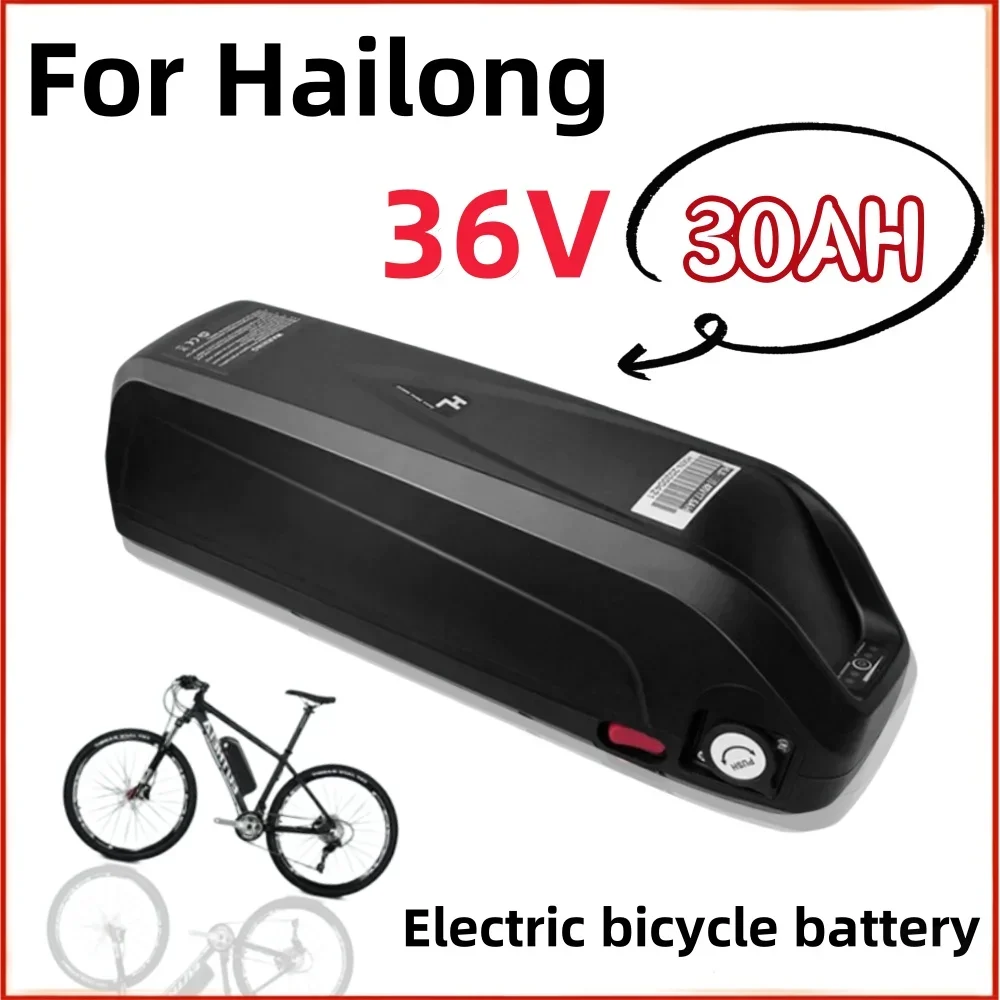 

For Hailong 100% new 36V 30Ah Mountain Bicycle Battery 30A BMS For 350W 500W 750W 1000W Motor BBS02 BBS03 BBSHD Electric Bicycle