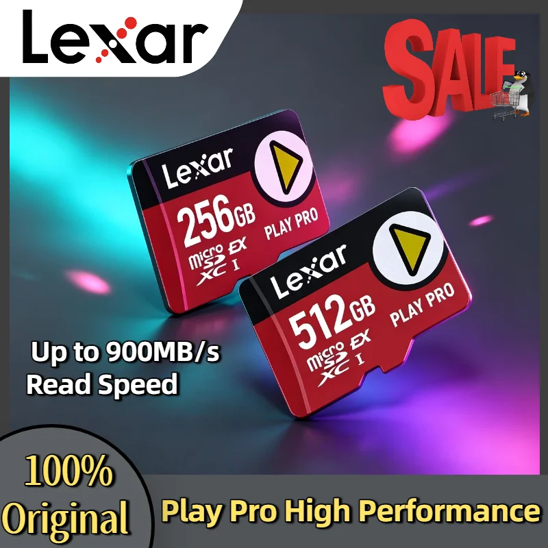 Original Lexar PLAY PRO microSD Express Card 1TB 512GB 256GB 900MB s 4x Faster PCIe NVMe for Nintendo Switch 2 Tablet
