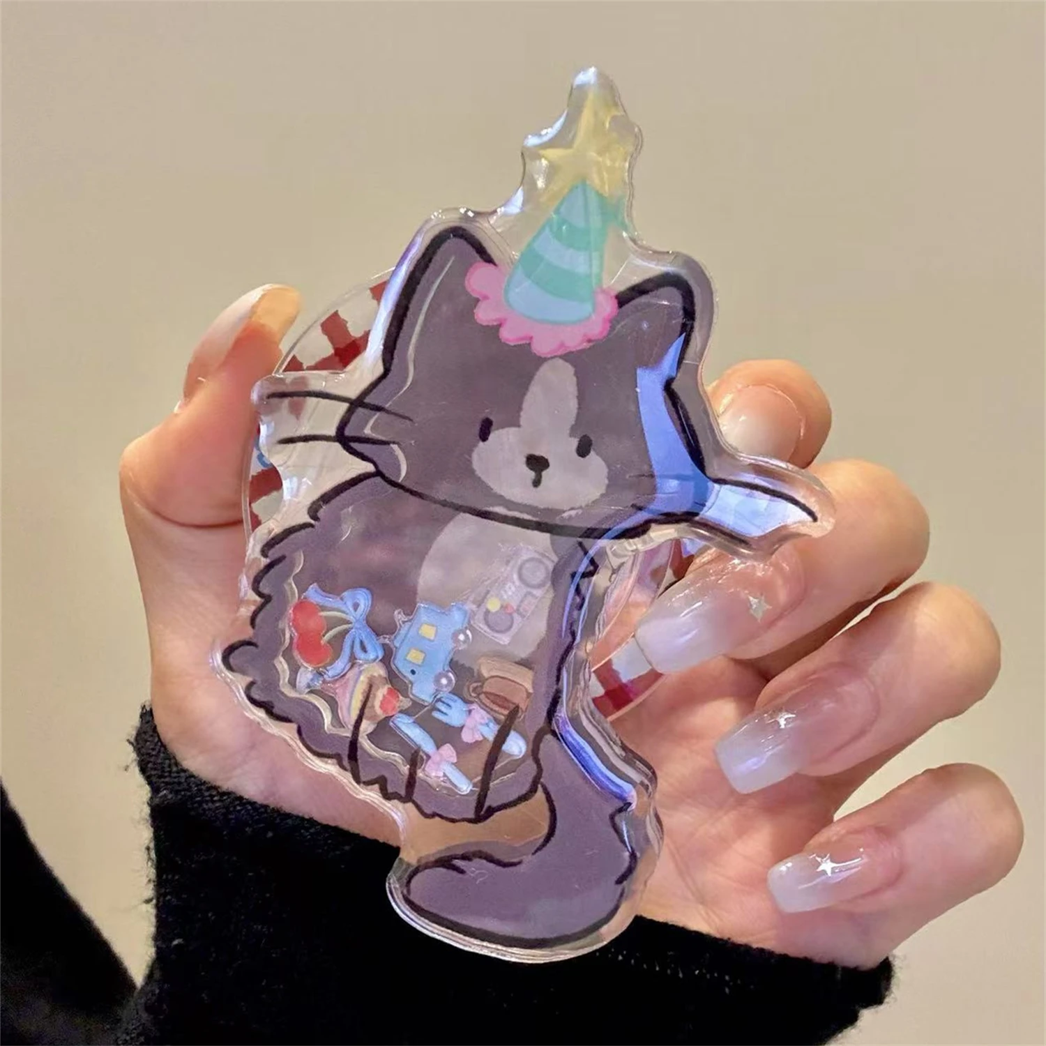 

Korean Cute Magnetic Stand for Magsafe Grip Tok Griptok Bracket Phone Holder Support For IPhone Samsung Pad Smart Tok