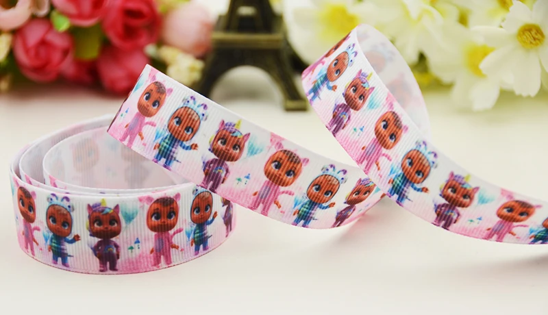 22mm 25mm 38mm 75mm Bebés Llorones Cartoon printed Grosgrain Ribbon party decoration 10 Yards X-03532