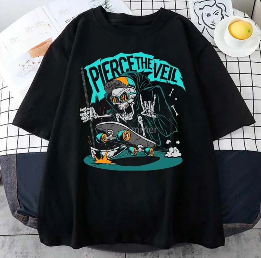 Pierce The Veil Ice Cream T-Shirt Black Cotton All Sizes S-5Xl Ee416