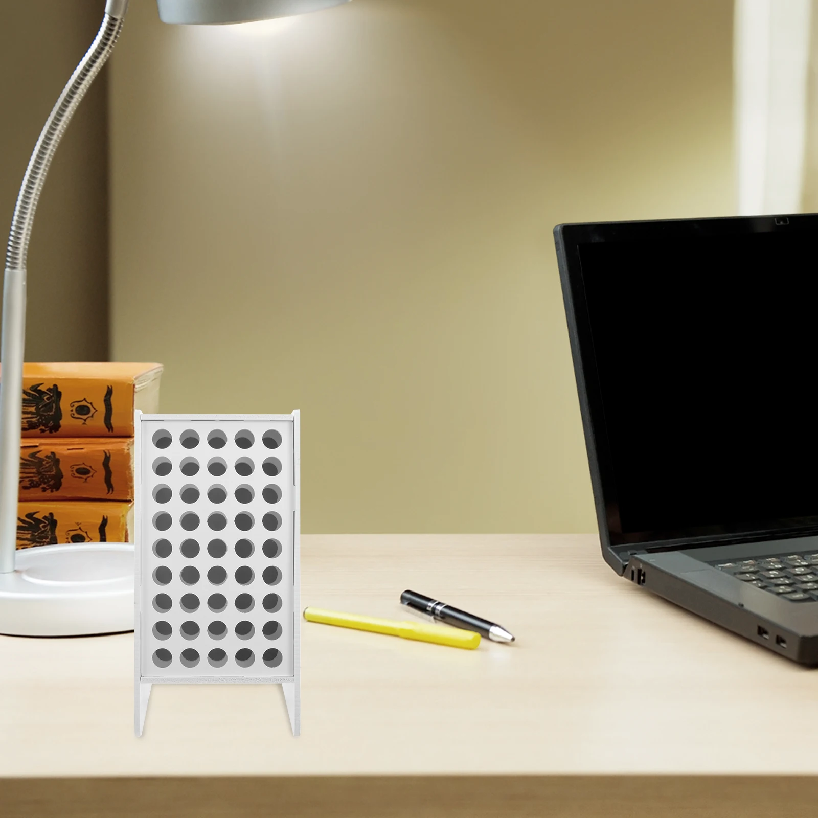 Multi-Functional Pen Holder Office Desk Organizer Storage Rack For Stationery Marker Pencil Desktop Wood Organizer Rack